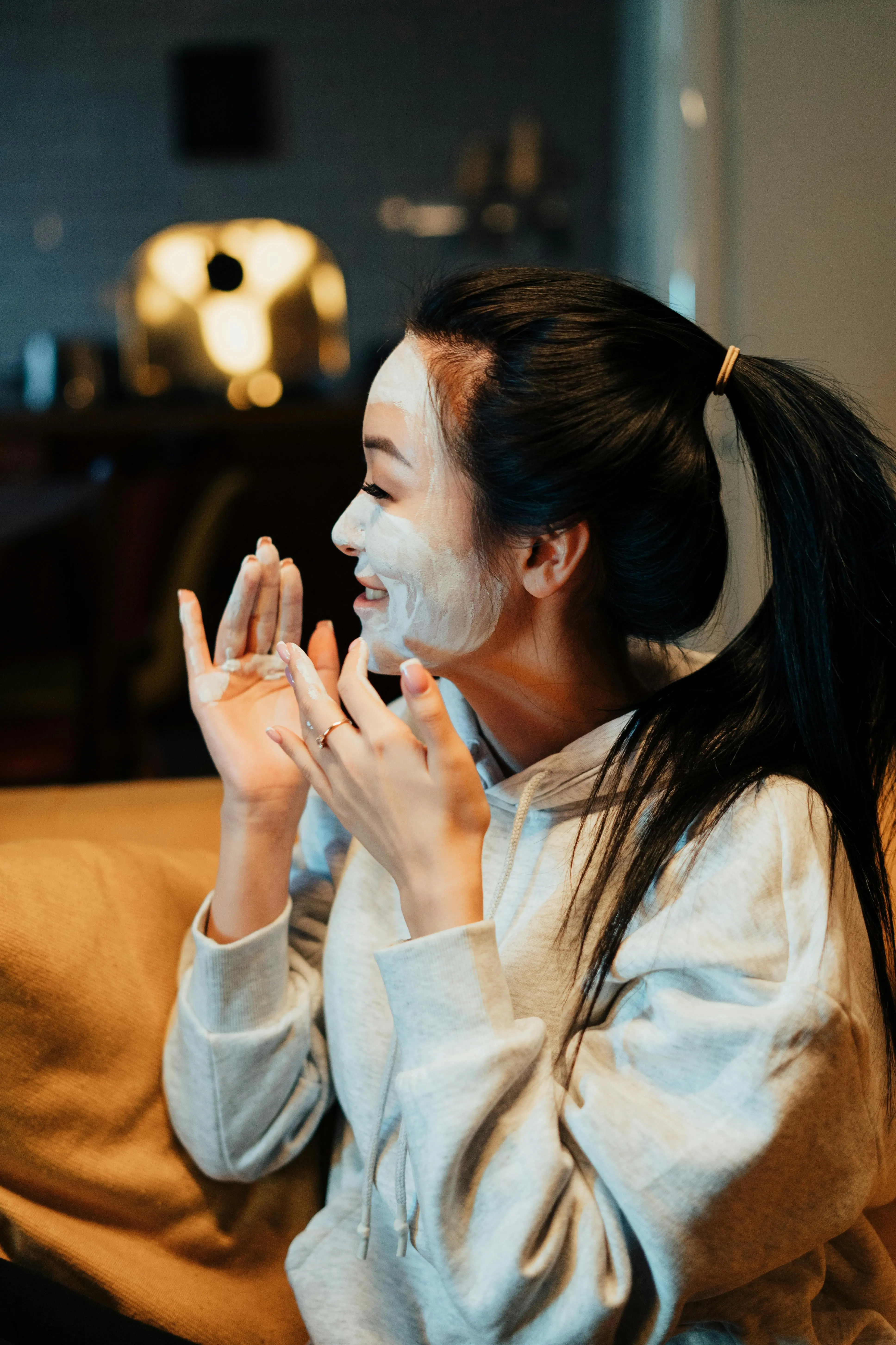 <img src="best korean skincare" alt="korean girl applying face mask">